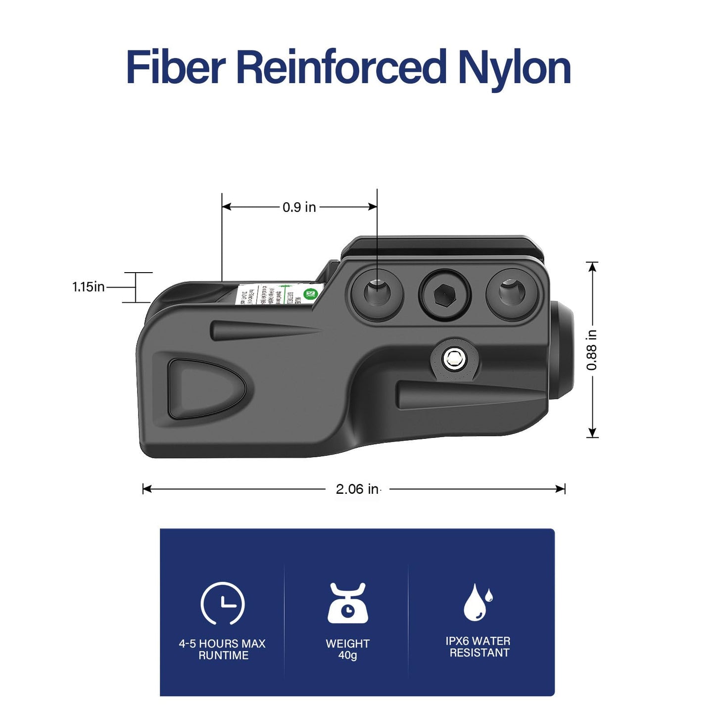 Gmconn Tactical Red Laser Sight Compatible with Picatinny Rail