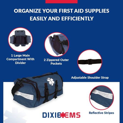 Dixigear First Responder On Call Trauma Bag W/Reflectors - Navy