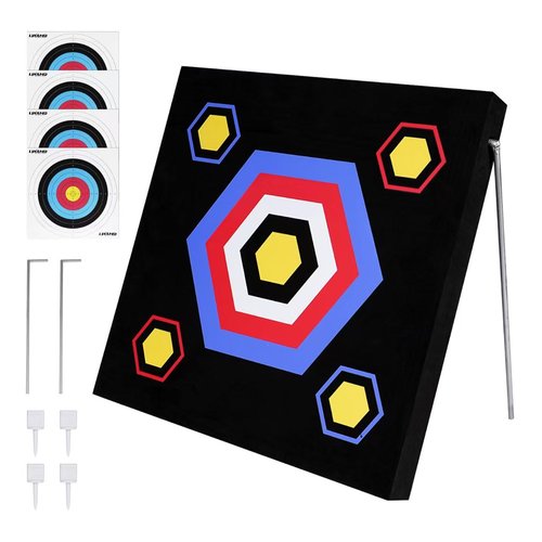 LWANO 20'' Archery Targets High-Density EVA Foam Bow Targets for Recurve & Compound Bow Backyard Outdoor Practice Bow & Arrow Training Shooting