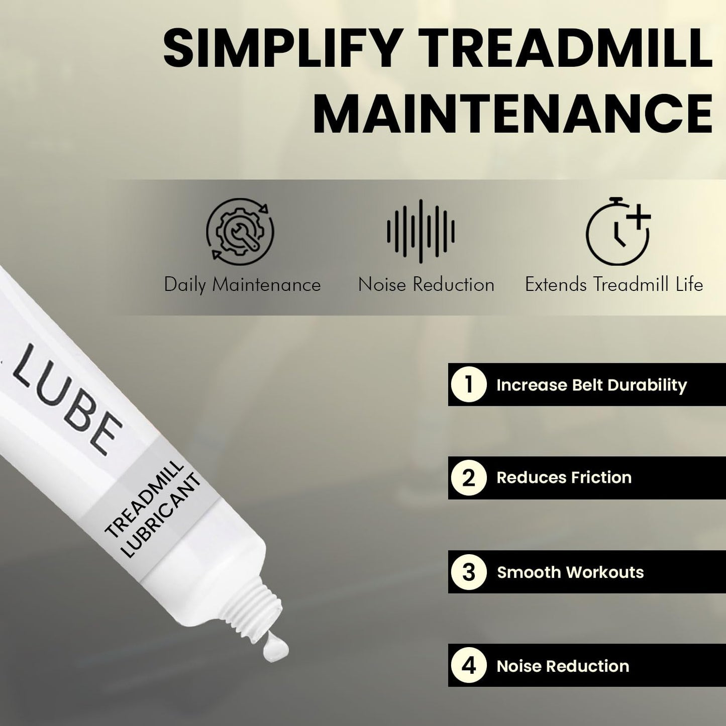 Spirit Sole Treadmill Lubricant Tube of Tread Belt Deck Lube 100% Silicone Lubricant Oil Maintenance Lubricant p/n N020001 - Set of 2
