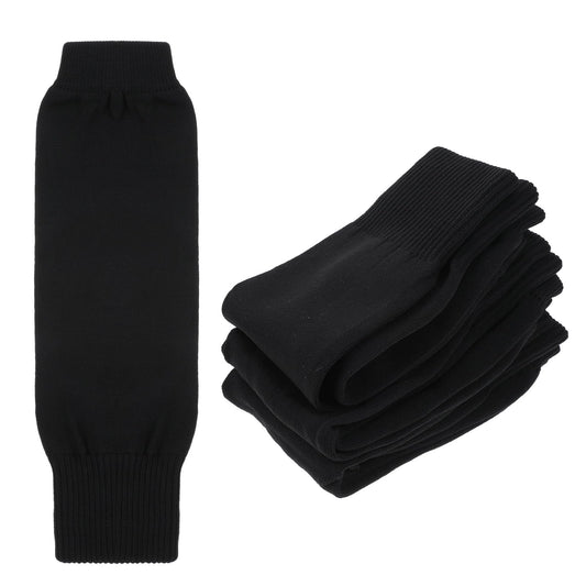 3 Pairs Soccer Leg Sleeves Kid Soccer Sleeve Socks Sock Pre-Cut Soccers Sleeves Athletic Socks for Youth Boys Girls Men Women Football Baseball Softball Rugby Festival Gifts 13.78 Inch Black Nylon