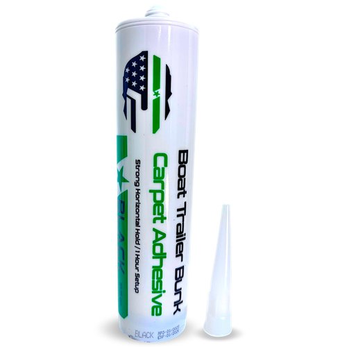 Boat Trailer Bunk Carpet Adhesive Glue (Single Tube Only) - Adheres Boat Bunk Carpet to Boards Quickly with Little Mess & No Fuss - Patented Specially Designed to Use on Trailer Boards