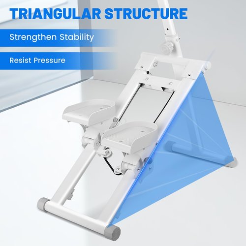 Stair Stepper for Home Gym, Vertical Climber Machine for Full Body Workout, Folding Vertical Climber Cardio Exercise Machine Stair Climber with Adjustable Step Range Handlebar & Pedals for Women & Men