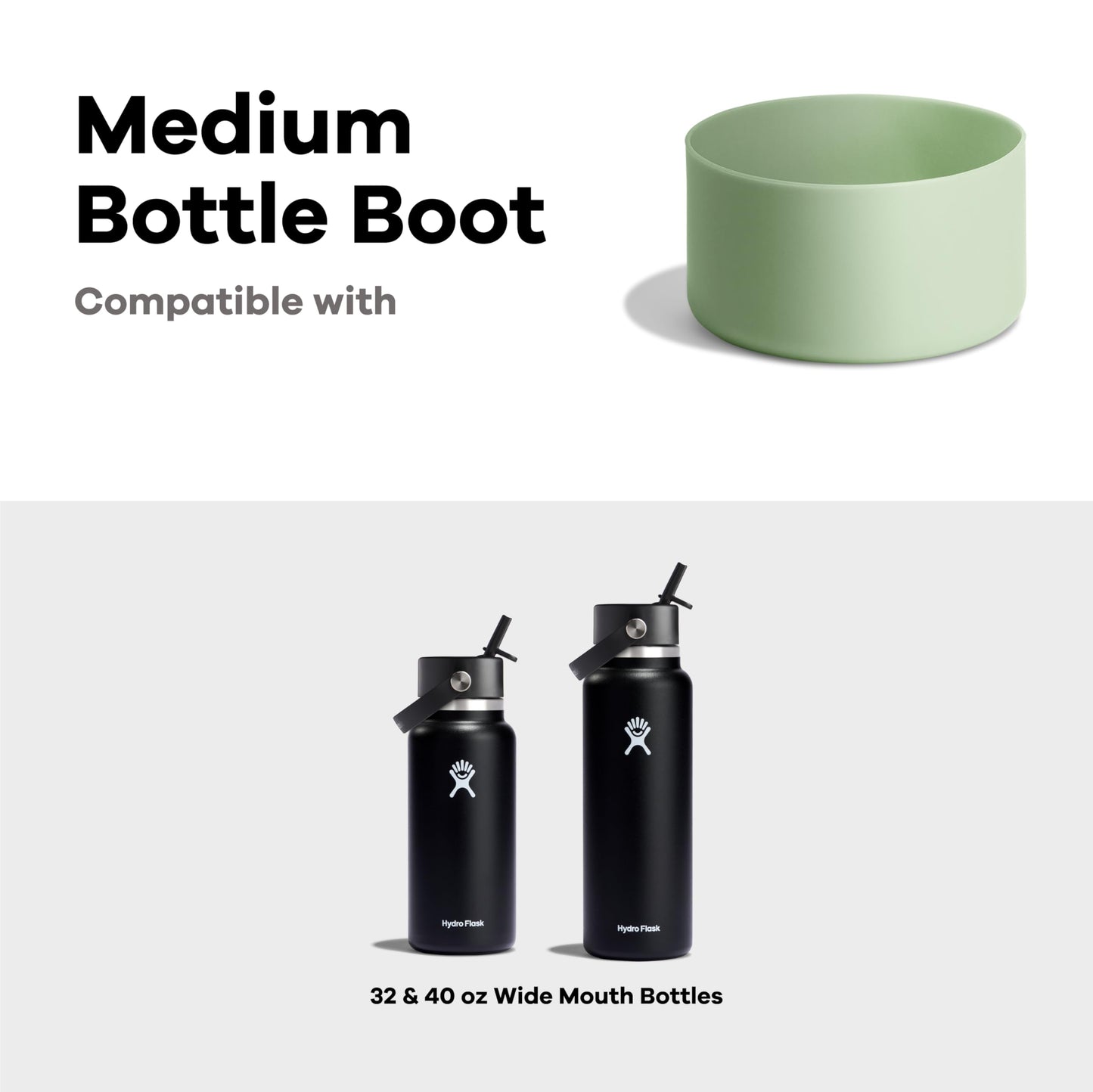 Hydro Flask Bottle Boot – Bottom Protector Sleeve – Silicone Water Bottle Accessory Medium Oat Tan