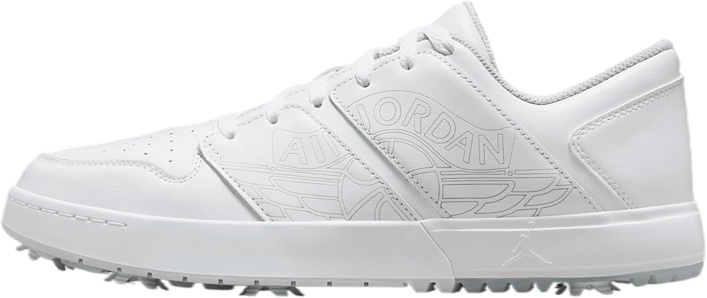 Jordan NU Retro 1 G Golf Shoes (FZ4153-001, Black/University Red/Blue Tint/White)