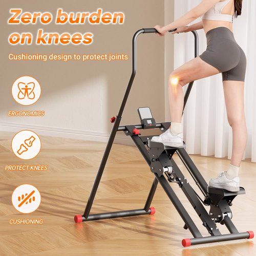 Swetafx Stair Stepper for Home Gym Exercise, New Version Vertical Climber Machine for Full-Body Workout,Resistance Three-Speed Adjustment, Compact Folding Cardio Exercise Climber