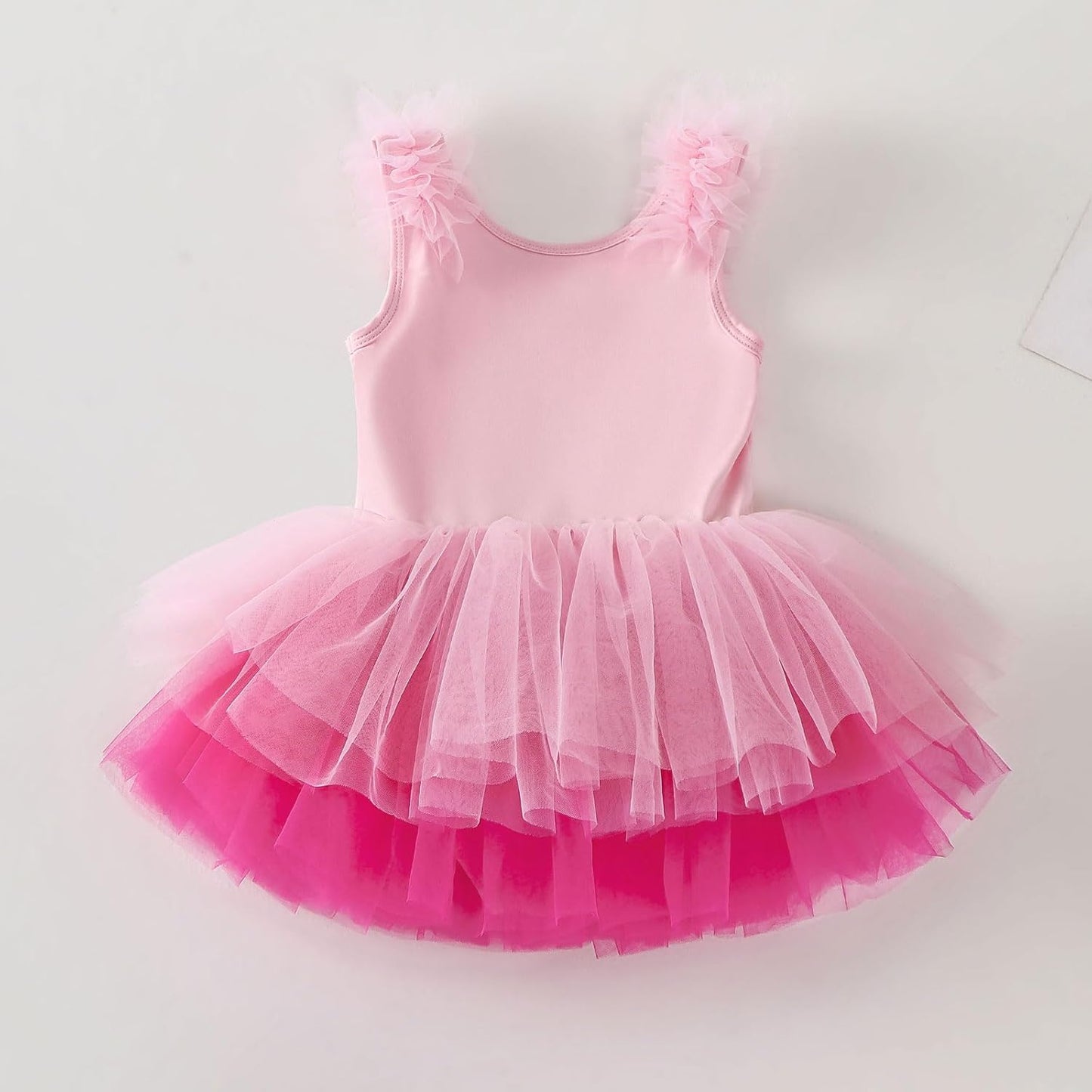KARETT Toddler Ballet Outfit Sleeveless with Snap Gymnastics Leotards for Girls 1-7Y