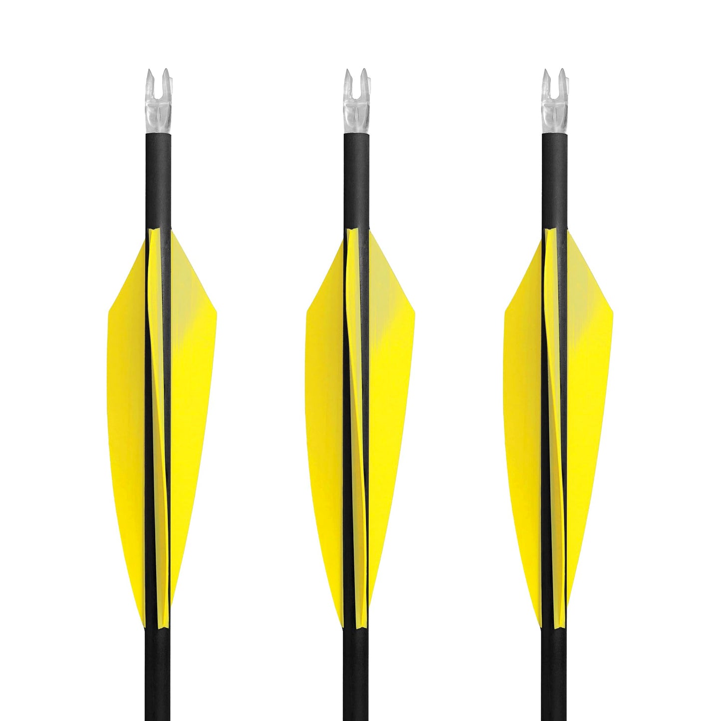 TAC Vanes 3.75" Driver Arrow Vanes | Archery Fletching for Compound & Crossbow | Durable, Lightweight, High Accuracy, Yellow 100 Pack