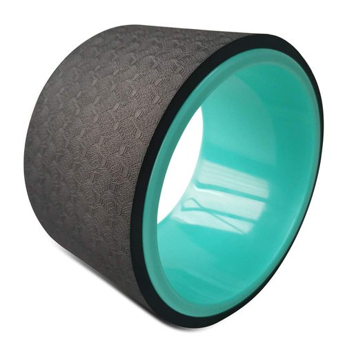 NGT Yoga Wheel 6 inch Wheels For Back Pain Strongest and Most Comfortable Dharma Yoga Prop Wheel(6'' black-green)