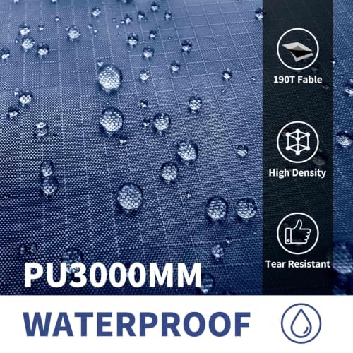 Frelaxy Tent Footprint - Dark Blue, 1 Person, Waterproof Camping Tarp 33" x 80"