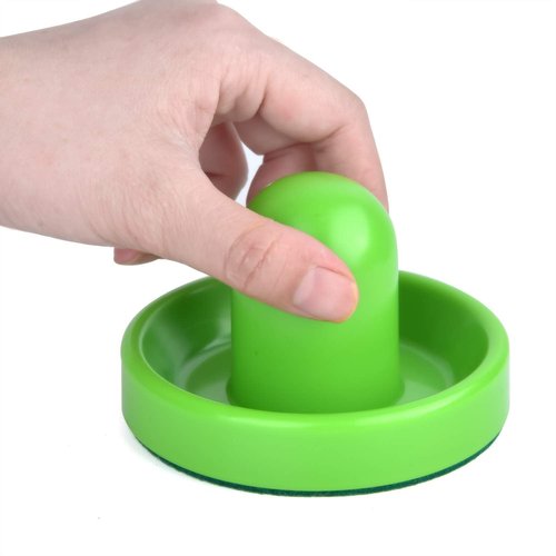 Coopay Air Hockey Pushers and Pucks, Air Hockey Paddles, Goal Handles Paddles Replacement Accessories for Game Tables (4 Striker, 8 Red Puck Pack)