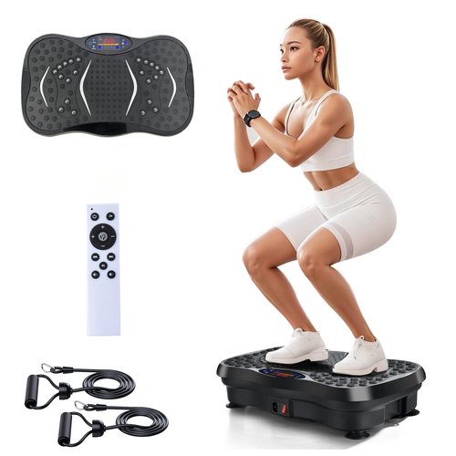 Vibration Plate Exercise Machine Lymphatic Drainage, Whole Body Workout Vibration Plate for Weight Loss,Vibrating Plate Exercise Machine Fitness Platform for Shaping,MAX Weight 330lbs.