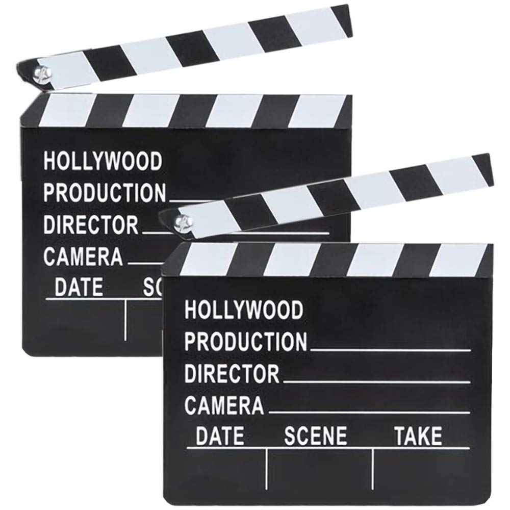12-Count Movie Clapboard Hollywood Movie Film Theme Party Decorations, Academy Awards 7"x 8" (2-Pack)