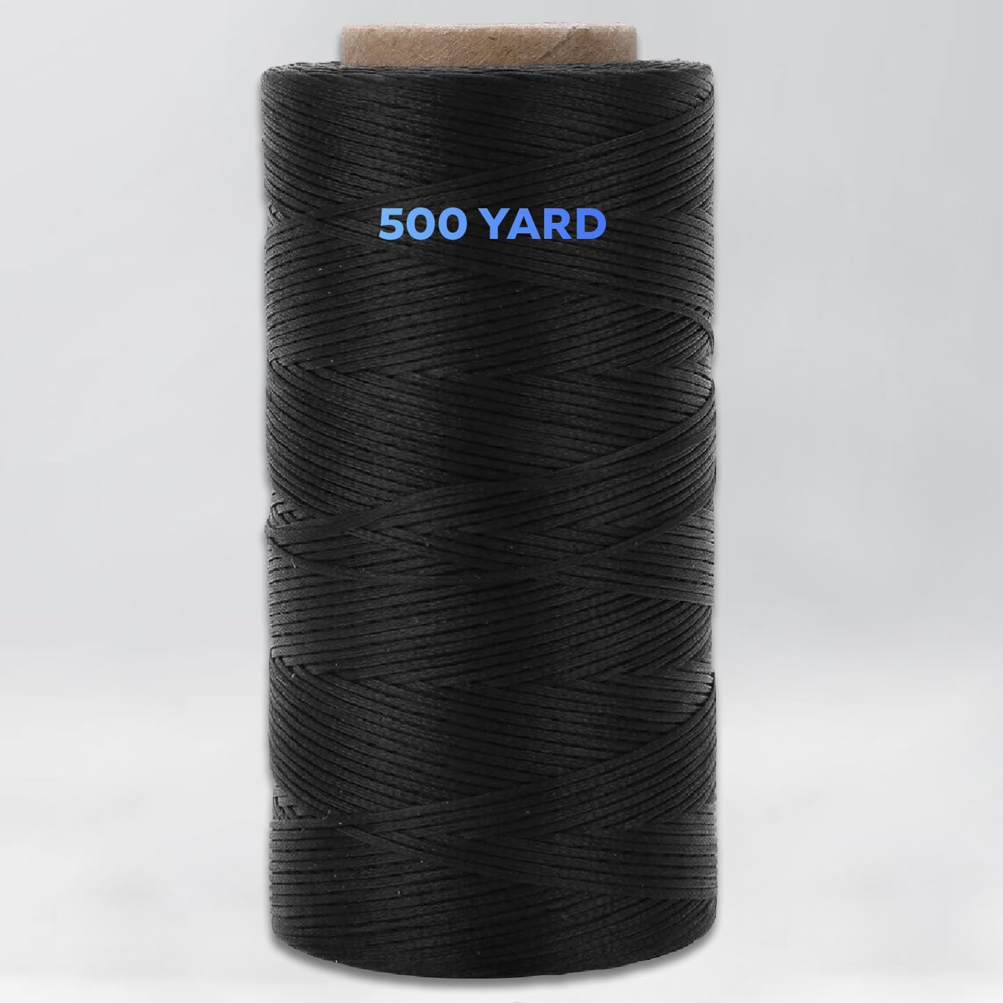 9-Ply Black Waxed Twine 1500 Feet/500 Yard Wax Lacing Cord Nylon - 1 Roll