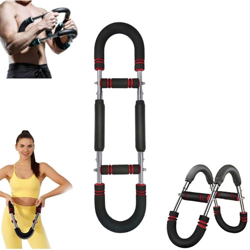 Saker Twister Arm Trainer 40-100lb Adjustable Chest Workout Equipment Sakerplus Arm Trainer Shaker Twister Arm Trainer Portable Power Twister Bar Detachable Design Fitness
