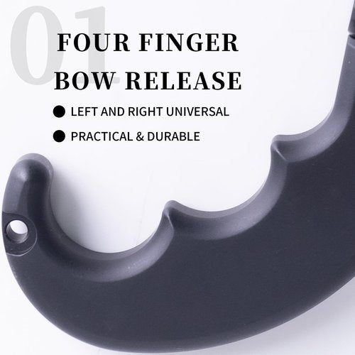 Moyujian Archery Release Using Aviation Aluminum6061-T6 Integrated Die-Casting Technology Bow Release Can Adjust Trigger Position According to Finger Length