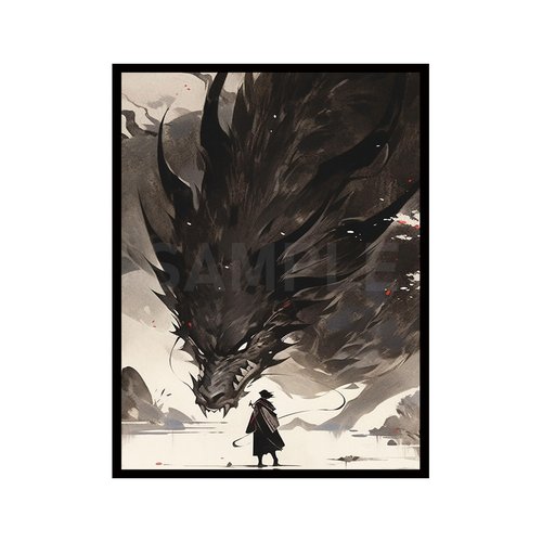 MTG Card Sleeves -100 PCS Trading Card Game, Size 2.6 x 3.6 inches, Suitable for All TCG Card Games Protective (Dragon)