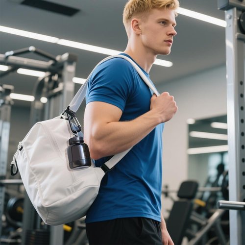 Protein Powder Container with Durable Keychain -Portable Protein Powder Supplement Funnels with Keychain-Portable Protein Powder Container to go for The Gym,Workouts,Fitness,and Travel Big&Small 2PCS