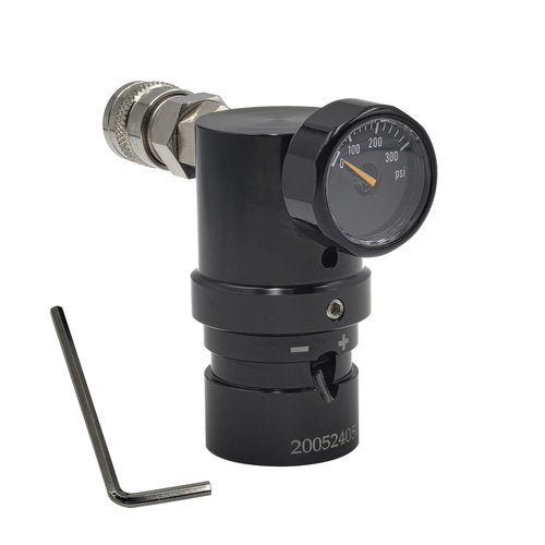 HPA Low Pressure MR Reg GEN2 Micro CO2 Regulator Adjustable with US 2202 Foster Output 20psi to 200psi for Airsoft Pistol PCP Paintball (Only Regulator)