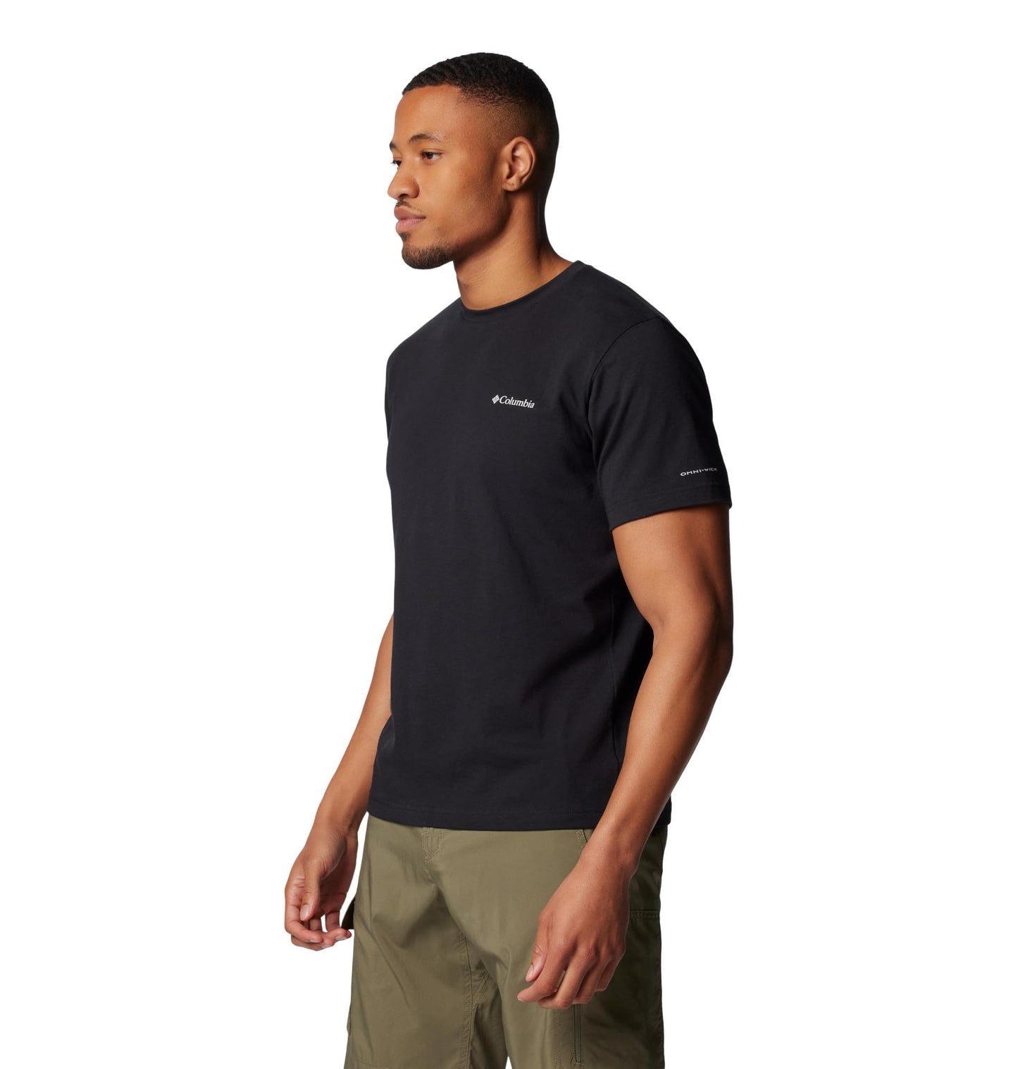 Columbia Men's Thistletown Hills Graphic Short Sleeve, Olive Green Heather/Wanderland Graphic, 4X Big