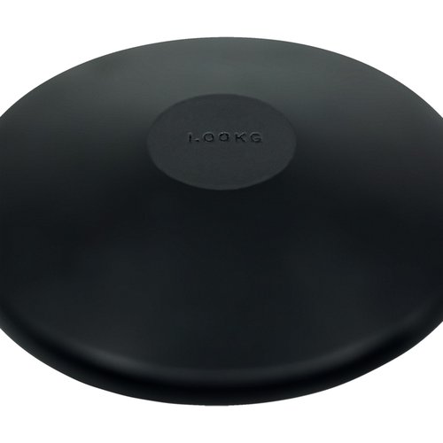 Champion Sports Rubber Practice Discus, 1.0 kg , Black