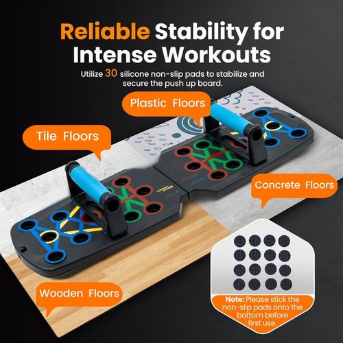 Push-Up Board, Portable Home Fitness Set,Full-Body Workout