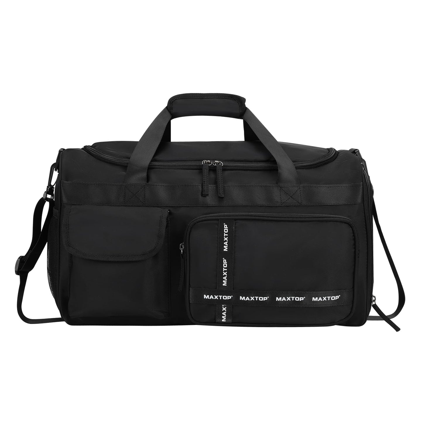 MAXTOP Small Gym Bag for Men Women with Shoe Compartment Wet Dry Separation Black Carry on Mini Duffle Bag for Travel Sports Yoga Fitness Weekend Outdoor Activities