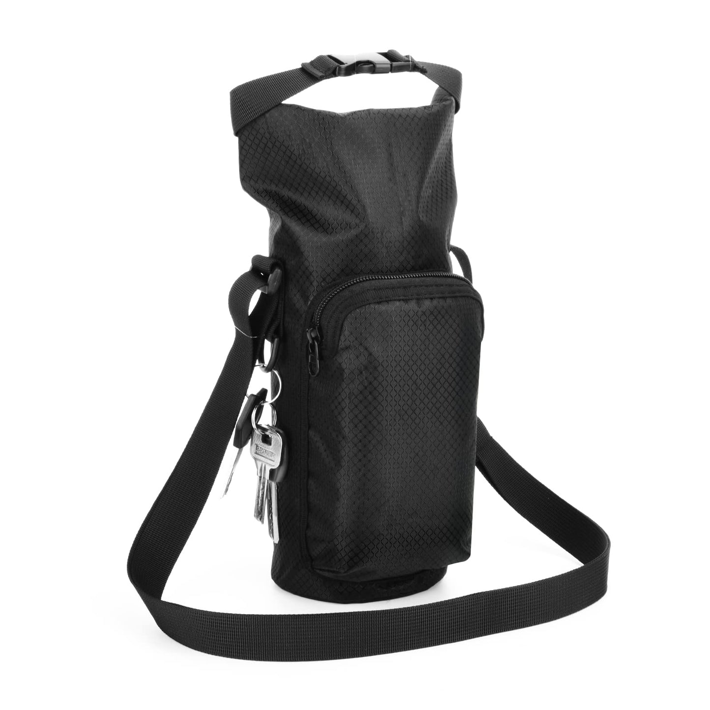 Xxerciz Water Bottle Holder for Owala FreeSip 24oz 32oz 40oz Bottle, Universal Water Bottle Carrier Bag with Adjustable Shoulder Strap and Phone Pocket for Walking