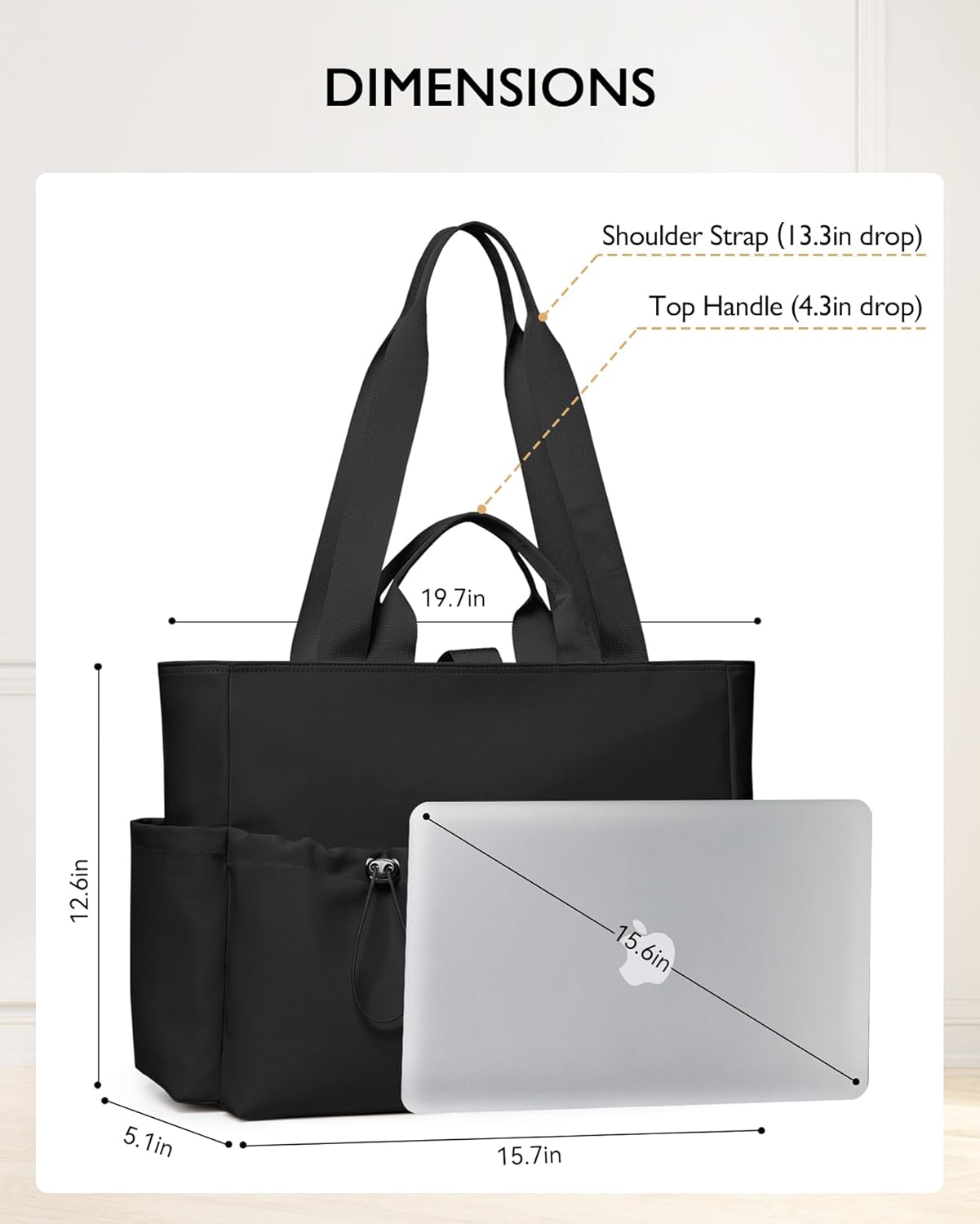 KALIDI Yoga Mat Bag Gym Bag for Women Tote with Pockets, Workout Bag Handbag with Zipper for Travel Sport Pilates Work Commute