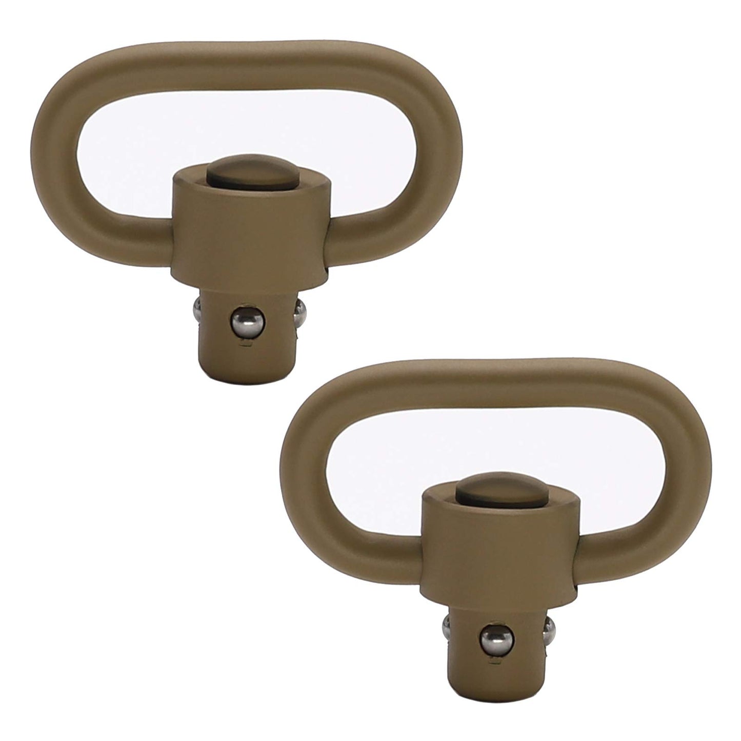 GOODTAC 2PCS 1.25'' Push Button QD Sling Swivel Heavy Duty Quick Detachable_Tan Pro…