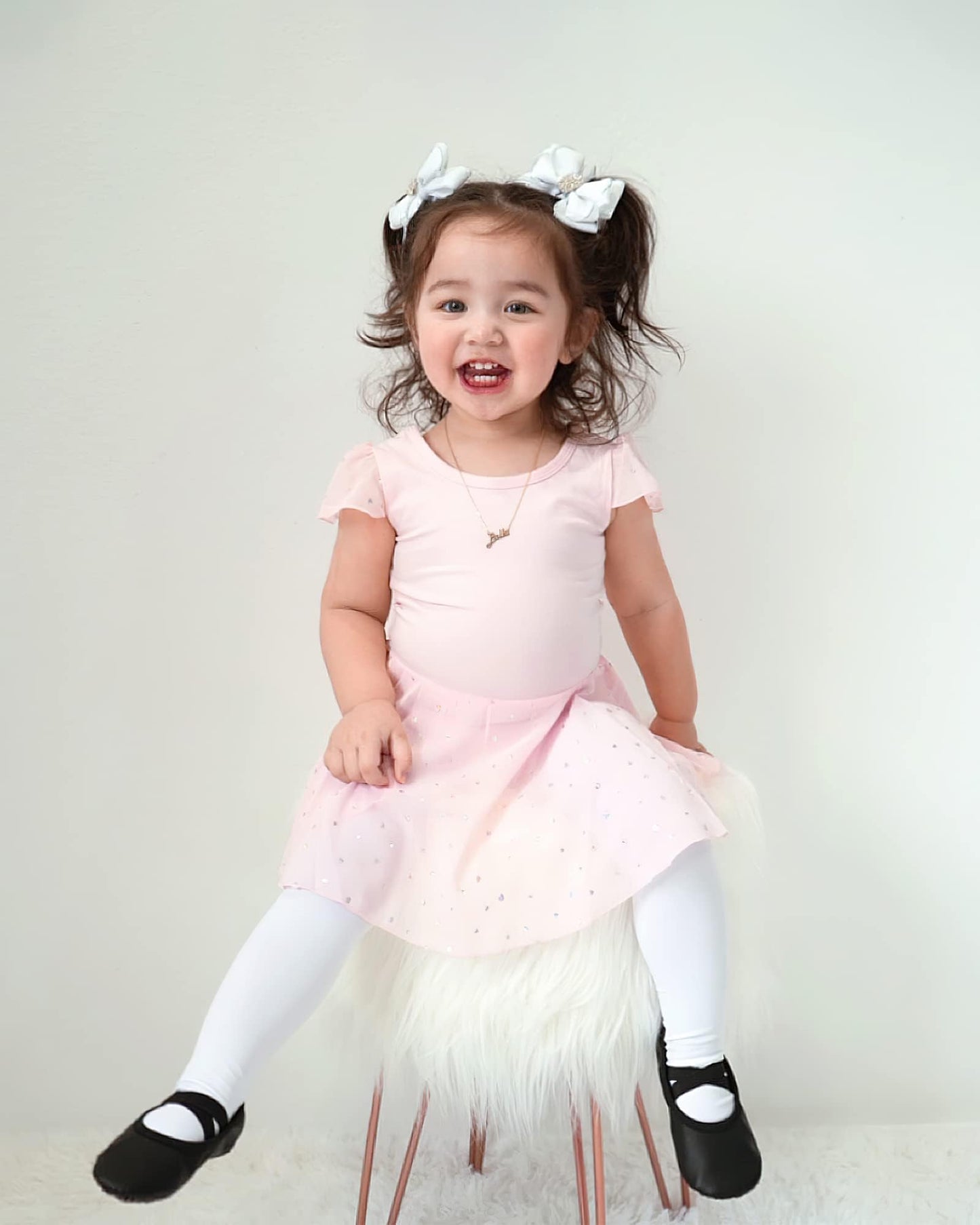 Stelle Girls' Ultra Soft Pro Dance Tight/Ballet Footed Tight(Toddler/Little Kid/Big Kid),BP+WT,XXS