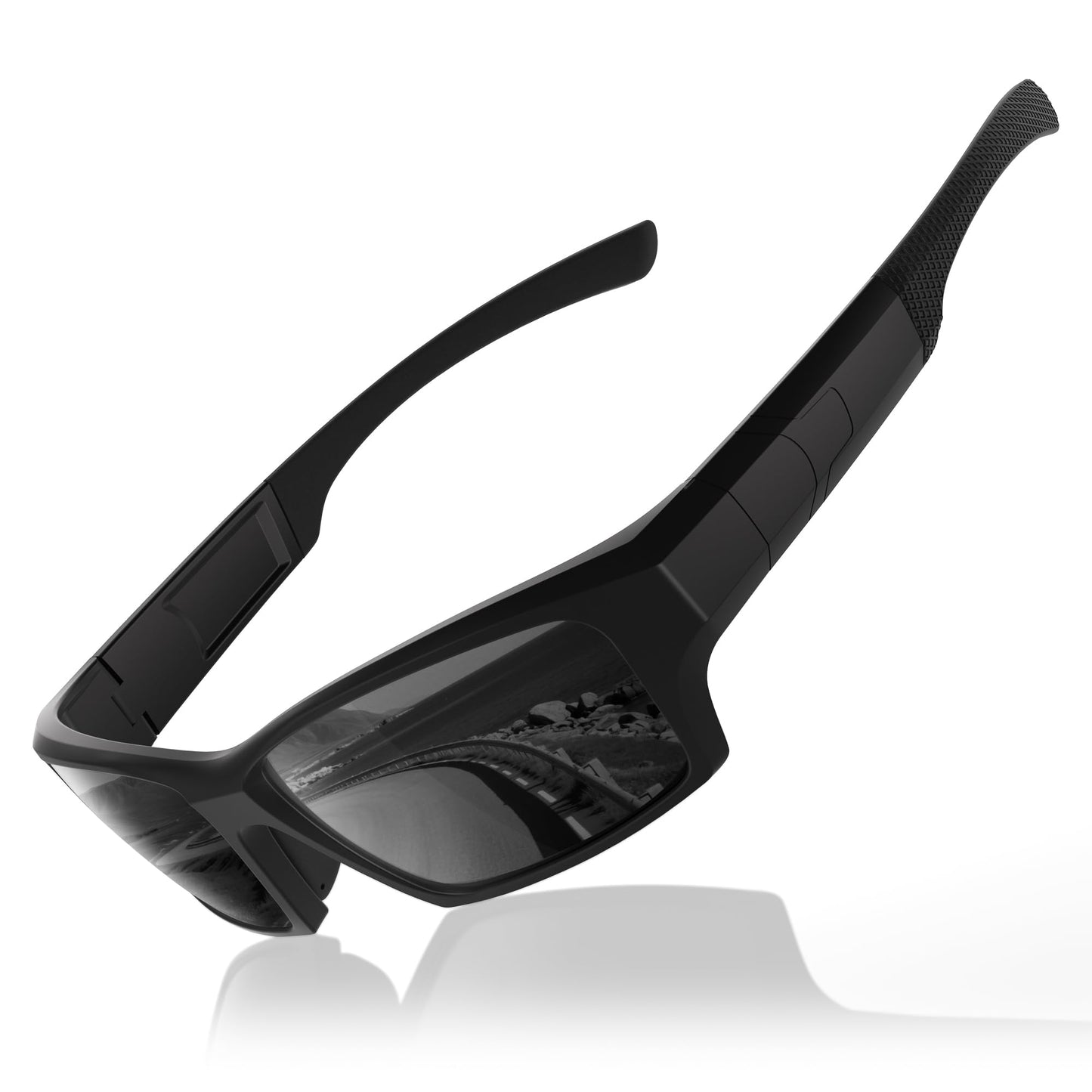 Vcarsian Polarized Sports Sunglasses for Men Women Wrap Around Glasses