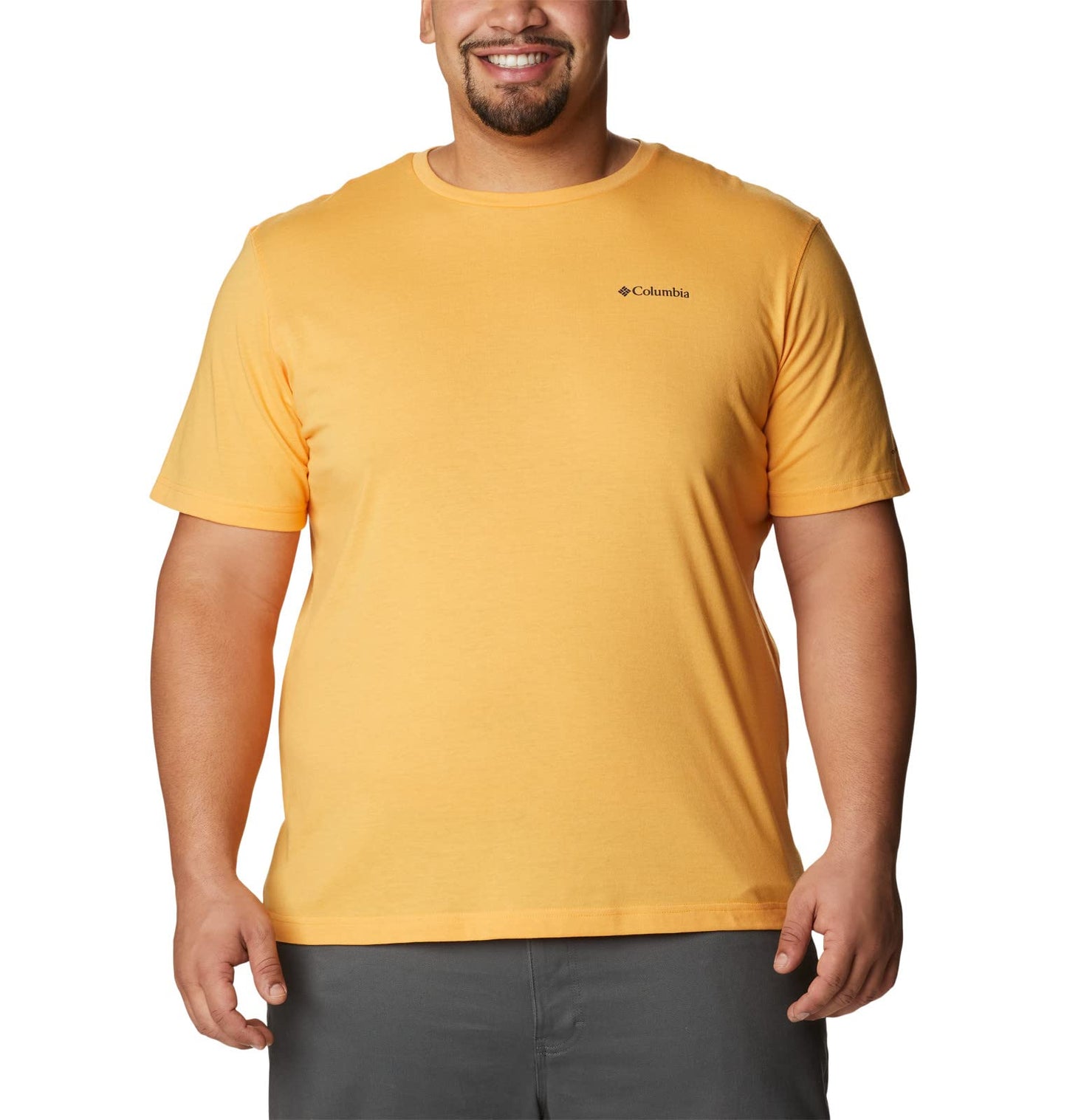 Columbia Men's Thistletown Hills Short Sleeve, Mango Heather, Small