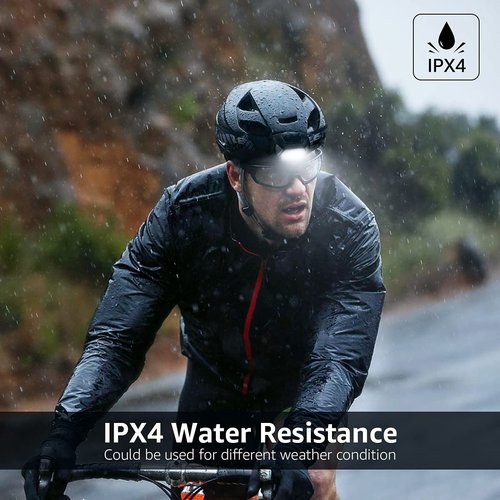 Lepro HeadLamp, 2 Pack Super Bright LED Head lamp with 6 Lighting Modes, Waterproof, Battery Powered LED Lightweight Headlight for Cycling Running Camping for Kids Adults