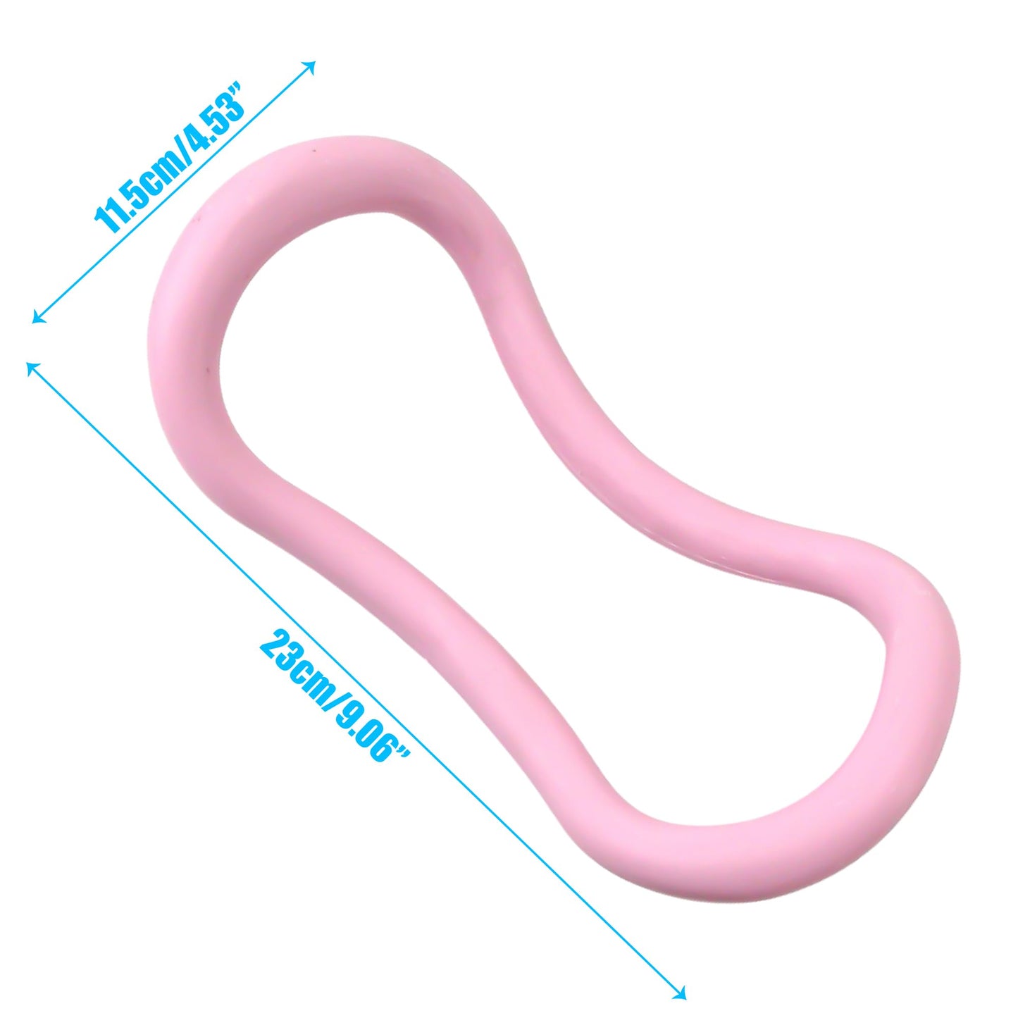 KH866 Set of 2 Yoga Rings for Leg, Calves, Calf Pilates, Fitness Circle Equipment for Women, Resistance Stretch Circles Tool with Massage Points, Home Exercise Workout Training Support Sport