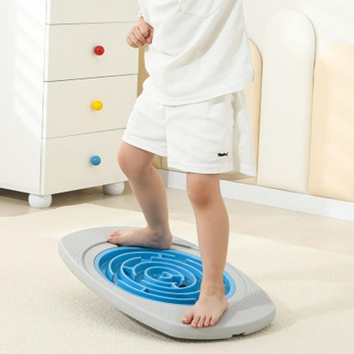 ldawu Balance Board Maze, 20 inch Labyrinth Rocking Seesaw for Core Strength & Stability, 10°-30° Tilt Non-slip Round Balancing Board for Indoor Outdoor Activity Leg Workout Max Load 220 Lbs (A)