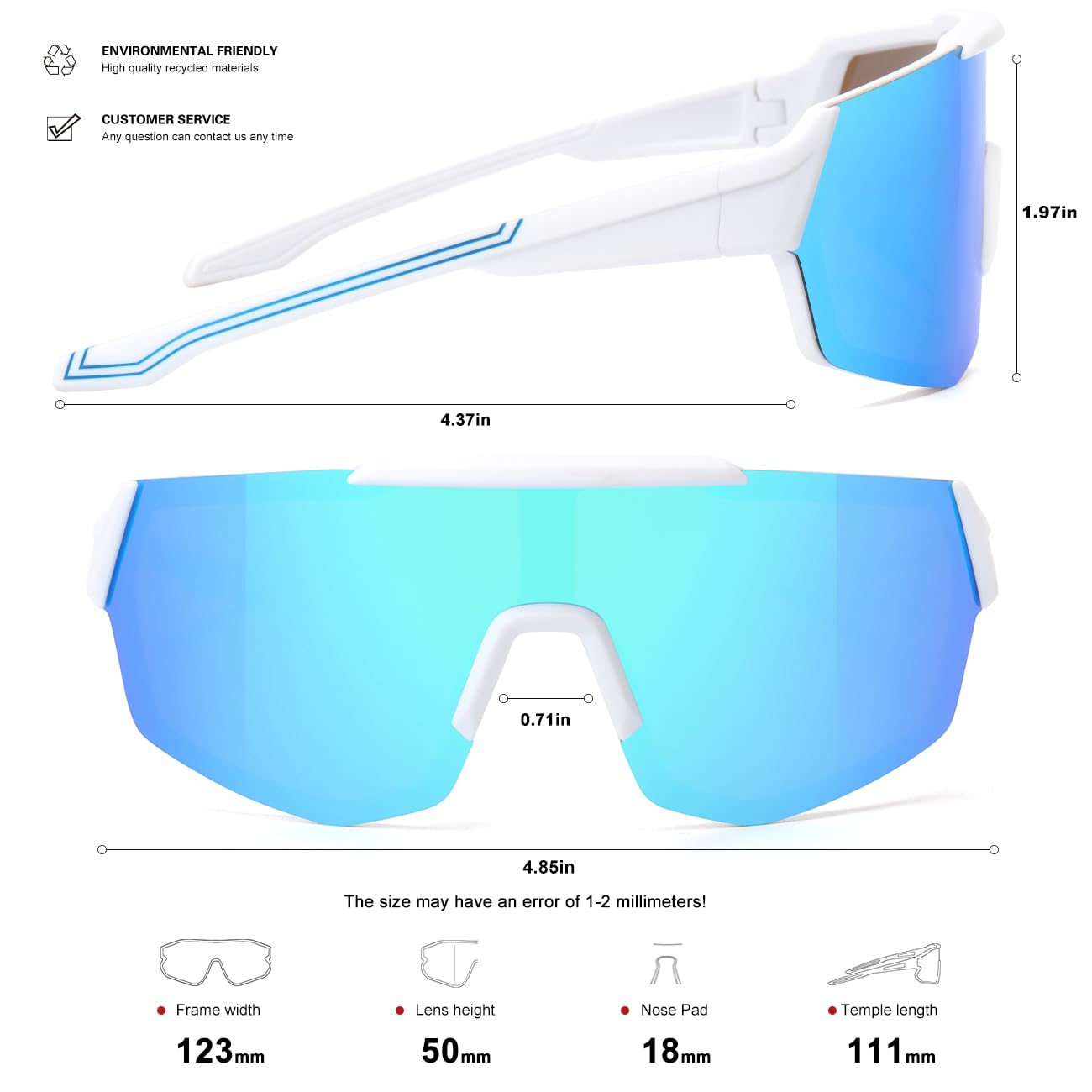 SEKKAF 3Pack Youth Baseball Sunglasses for Boys Girls Kids Sports Softball Cycling Sun Glasses UV Protection Goggles