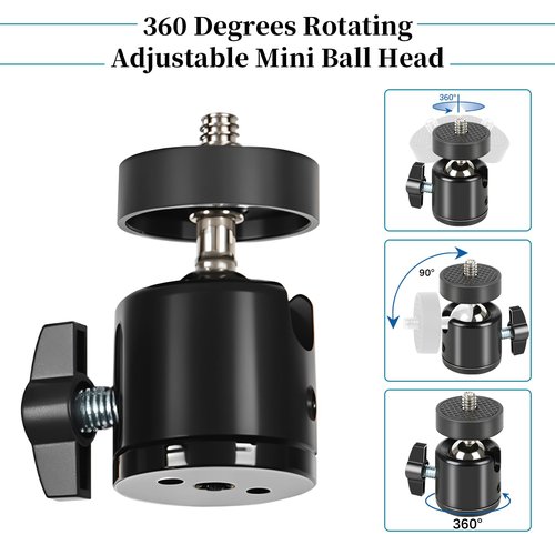 Trail Camera Tree Mount, Trail Camera Holder with 1/4 in Screw, 360° Camera Mount, Tree Screw Mounting Bracket for Trail Cameras, Solar Panels, etc, Easy to Install & Compact Sturdy.3-Pack