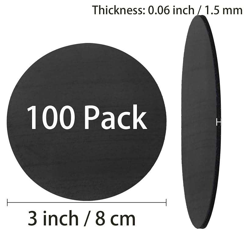 3 inch Pool Table Leg Shims Rubber Levelers - 100 Pack