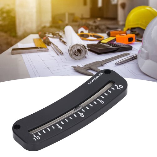 Garosa Tube Clinometer Marine Clinometer Handlebar Slope Meter -10° to 0° to 10° Clinometer High Resolution Clinometer Horizontal Micro Angle Test