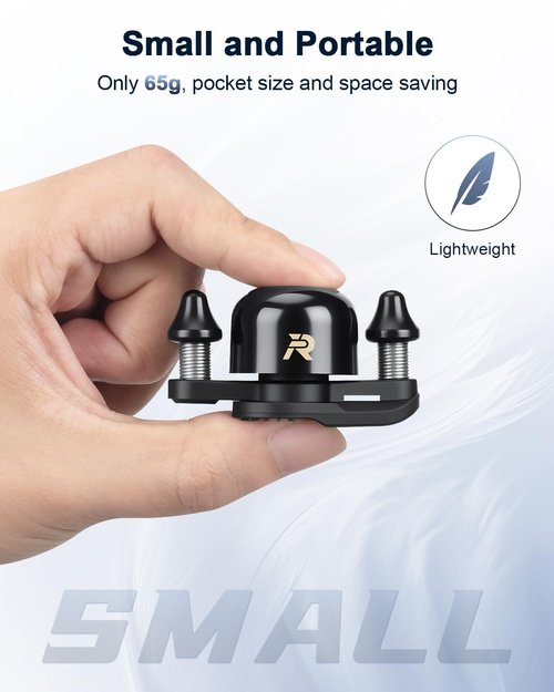 EQIIO Bike Bells for Adults Max 100dB, Portable Copper Case Bicycle Bell Fits 22.2-31.8mm Road Bike Handlebars, Loud Crisp Clear Sound Bike Horn for Adults, Waterproof & Durable