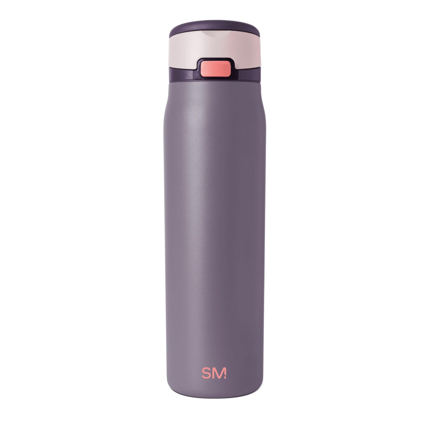 Simple Modern Mesa Loop Water Bottle with Covered Straw and Handle | 30oz Cup Holder Friendly Insulated Stainless Steel Bottles for Travel, Sports and School | Iris Sage