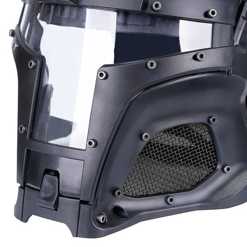 Full Face Helmet Airsoft Mask Tactical Iron Warrior Helmet Steel Mesh Paintball Wargame Protection Cosplay CS Games