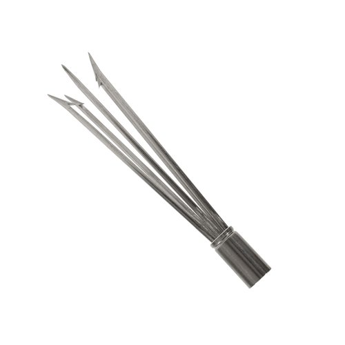 Scuba Choice Spearfishing 6" Stainless Steel 5-Prong Paralyzer Tip w/Barbs – Durable Replacement Spear Head for 6mm Thread Pole Spears – Lionfish Hunting Accessory