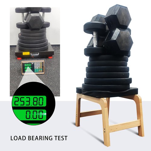 FREJSQC Beech Wood Headstand Yoga Chair for Inversions and Relaxation,Correct Posture, Build Strength and Flexibility,Fat Burning and Balance Training (Black)