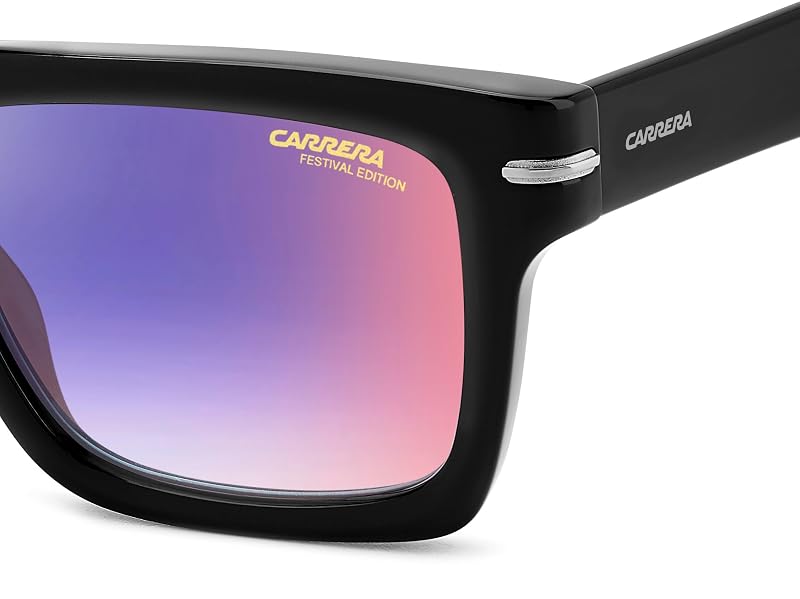 Carrera Unisex Sunglasses – Festival Edition Black/Blue Shaded Red+Blue Shaded Red