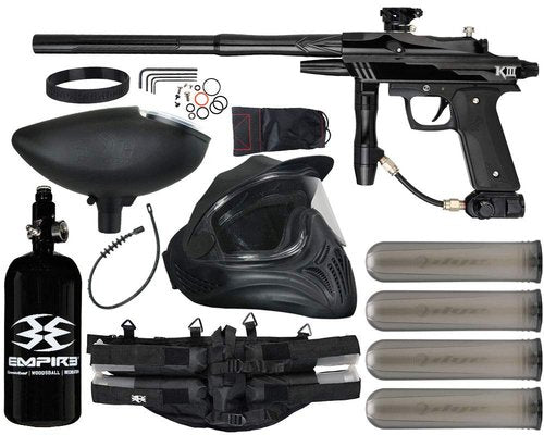 Action Village Azodin KDIII Paintball Gun Legendary Package Kit (Polished Black/Polished Black)