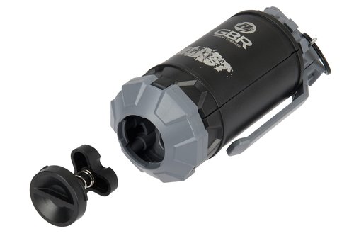 Lancer Tactical - GBR Outdoor 130 Round Spring Powered ABS BB Impact Shower for Airsoft Shower - Black
