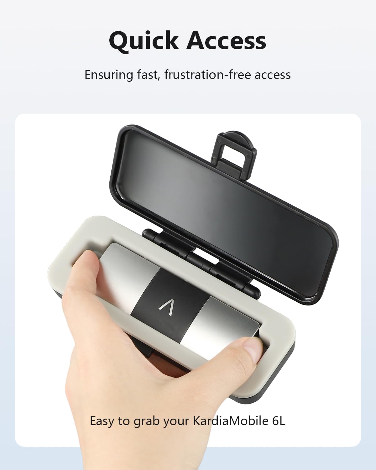Kardia Mobile Case Only for KardiaMobile 6L EKG Heart Monitor, KardiaMobile 6L Case with Silicone Pad for Travel and Portable, Protect Kardia (CASE ONLY)