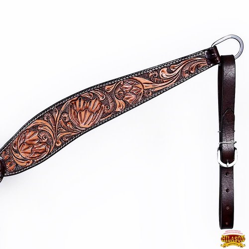HILASON Western Horse Breast Collar American Leather Floral Carving | for Horses